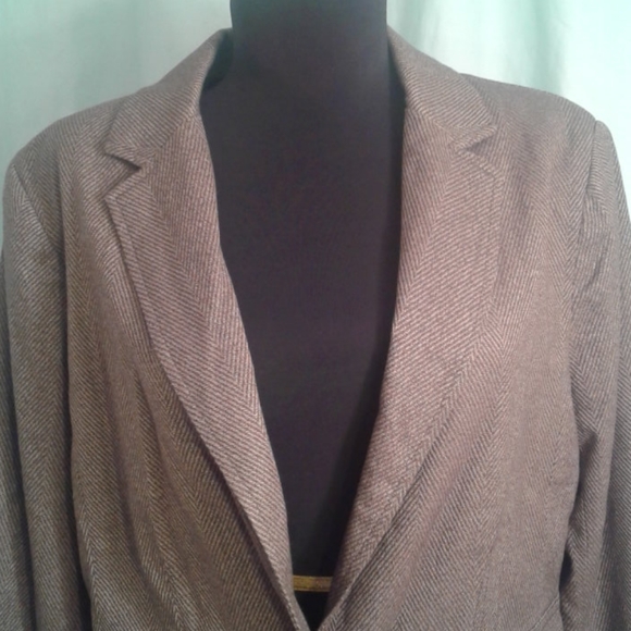 NY&Co 12 Jacket Blazer NWT Brown Lined NEW York & Co - Picture 2 of 8